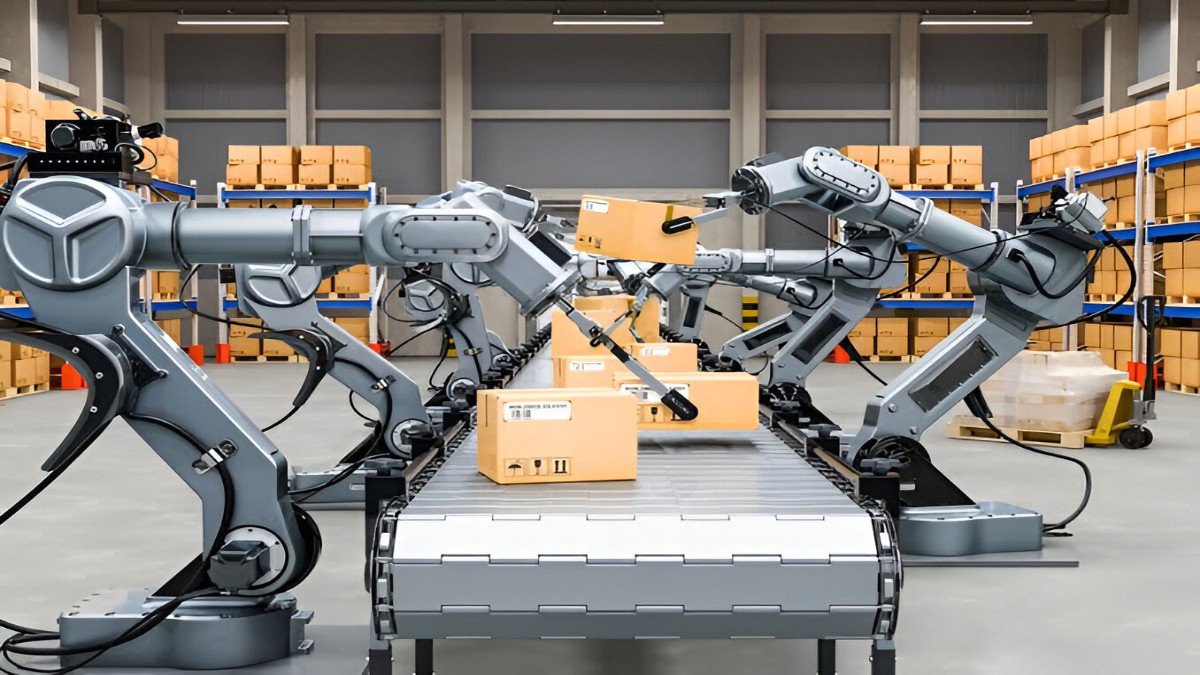 stockse_'s tweet image. 🤖 Affordable Robotics Scaling Up! 🤖

🔹 Order book at ₹224 Cr 📈
🔹 Targeting US market in $300B warehousing automation boom 🚀
🔹 Subsidiary starts delivering autonomous EVs to warehousing clients ⚡
#AffordableRobotics #Automation #EV #Warehousing #AI #StockMarket #Investing