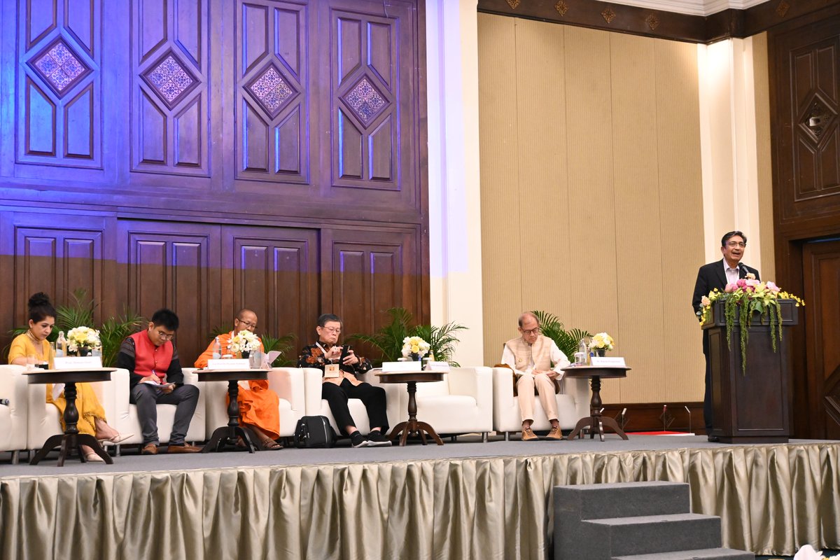 vifindia's tweet photo. Moments of the concluding day of #SamvadIV: Global #Hindu #Buddhist Initiative for #ConflictAvoidance and #EnvironmentConsciousness - The #AsianCentury of #Dharma #Dhamma, a Call for #UniversalResponsibility and #Interdependent #Sustainability at #Krabi #Thailand.

@PMOIndia 
@narendramodi  
@sgurumurthy 

#SamvadIV #HinduBuddhistDialogue #Dialogue #Peace #Thailand