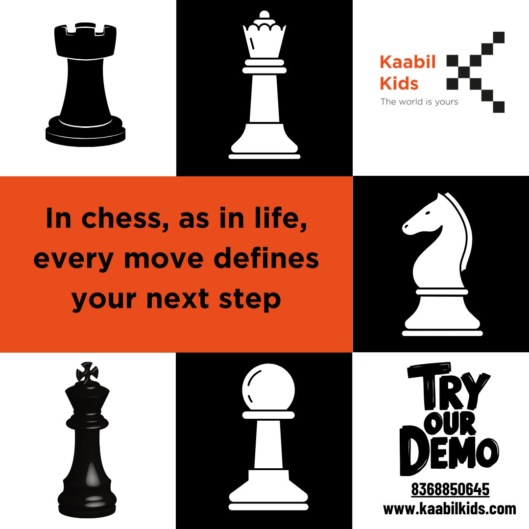 KaabilKids's tweet image. At Kaabil Kids Chess Academy, we believe every child has the potential to become a chess champion. 
Join us today and let&apos;s work together to checkmate their future success!
#kaabilkids #chess #chesslearning
