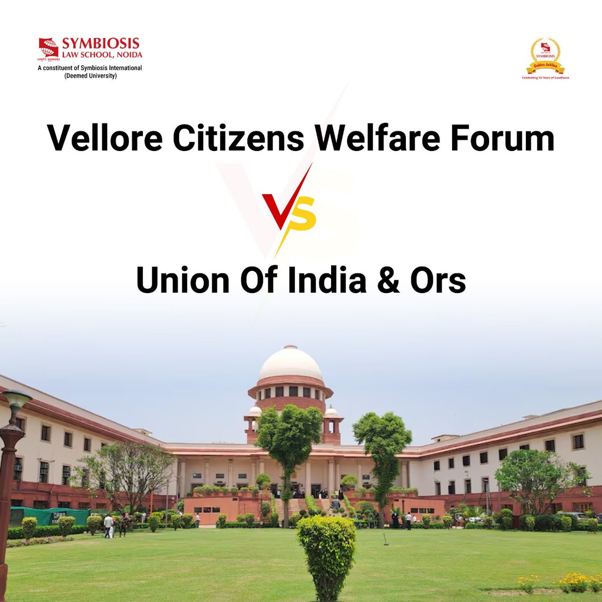 LawNoida's tweet image. In Vellore Citizens Welfare Forum vs Union of India, the Supreme Court took action against tannery pollution, imposing fines, mandating treatment facilities, and closing non-compliant units, setting an environmental precedent.  
#SupremeCourt #pollutioncontrol #environmentalissue