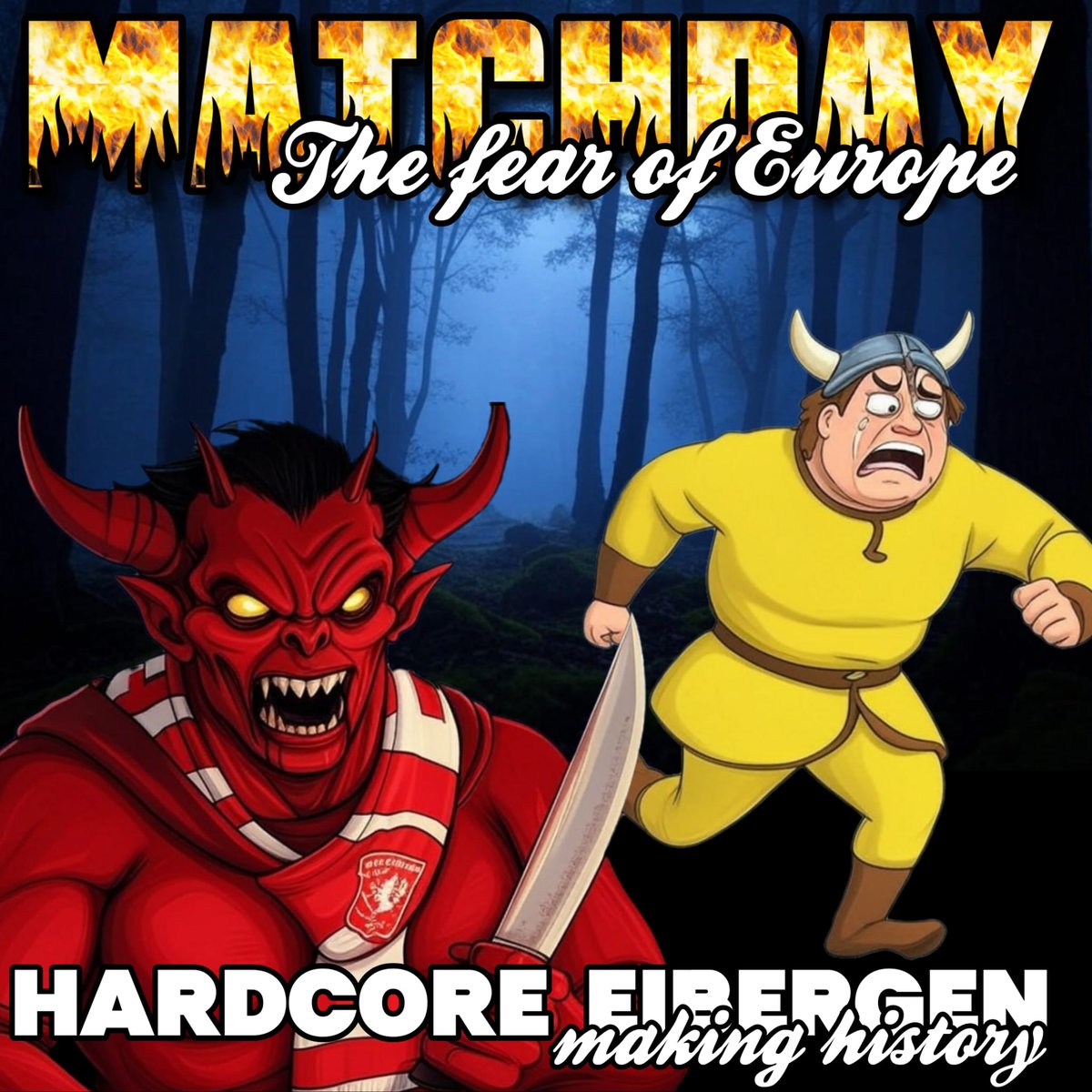 HardcoreEiberge's tweet photo. #matchday #cote 🔴 The fear of Europe #fctwente making history #hardcoreeibergen https://t.co/322aag2lrF