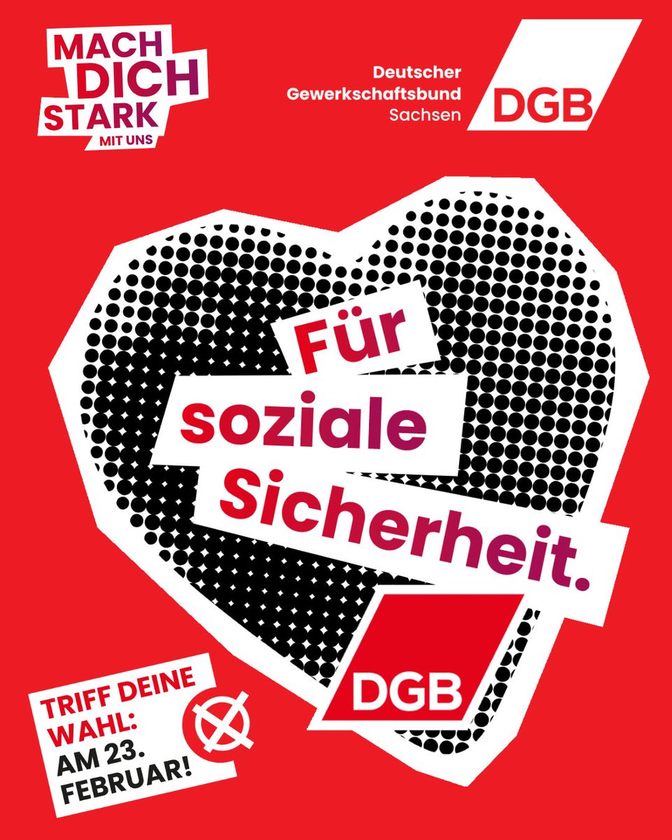 DGBSachsen (@dgb_sachsen) on Twitter photo Heute ist Welttag der sozialen Gerechtigkeit. Mach dich #StarkMitUns für #GuteArbeit und #SozialeSicherheit! Heute und jeden Tag! Und nicht vergessen: Am 23. Februar für mehr soziale Gerechtigkeit wählen gehen! Was wir fordern? Schaut mal beim <a href="/dgb_news/">DGB - Deutscher Gewerkschaftsbund</a>: dgb.de/mitmachen/kamp… Heute ist Welttag der sozialen Gerechtigkeit. Mach dich #StarkMitUns für #GuteArbeit und #SozialeSicherheit! Heute und jeden Tag! Und nicht vergessen: Am 23. Februar für mehr soziale Gerechtigkeit wählen gehen! Was wir fordern? Schaut mal beim <a href="/dgb_news/">DGB - Deutscher Gewerkschaftsbund</a>: dgb.de/mitmachen/kamp…