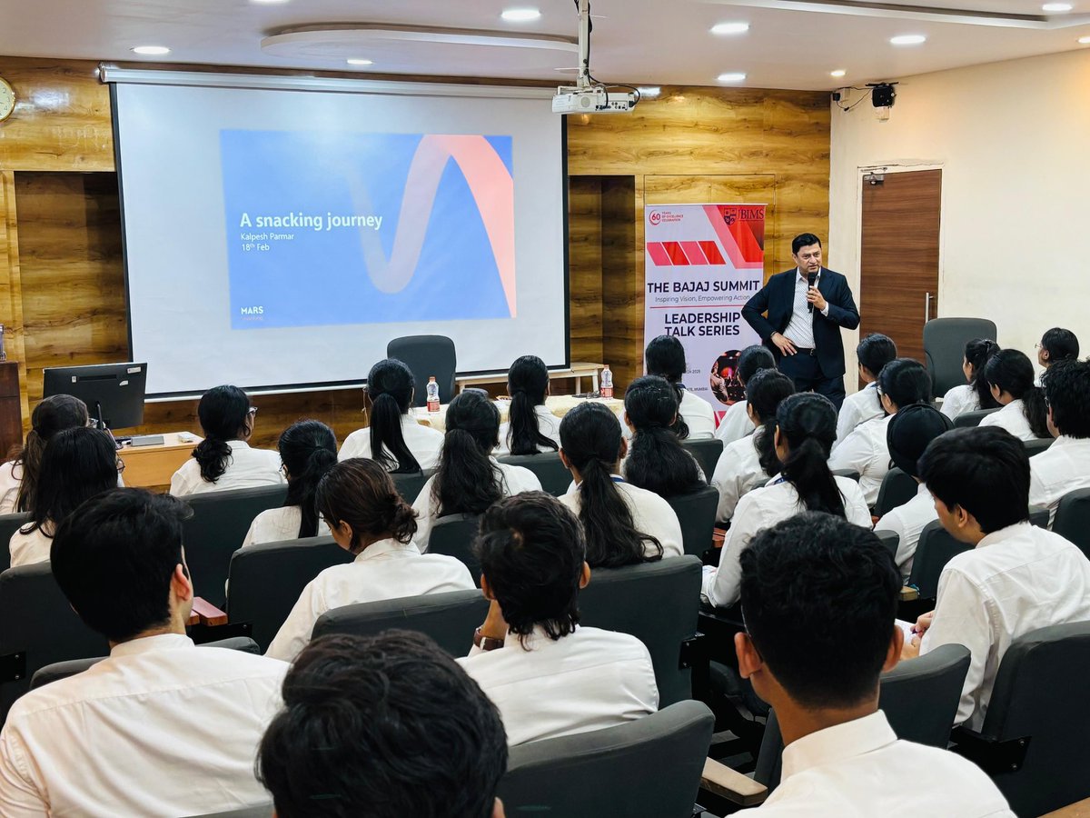 Jamnalal Bajaj Institute of Management Studies (JBIMS) had the honor of hosting Mr. Kalpesh Parmar, Regional General Manager at Mars Wrigley Asia, for an insightful leadership talk as part of The Bajaj Summit – our distinguished leadership talk series.