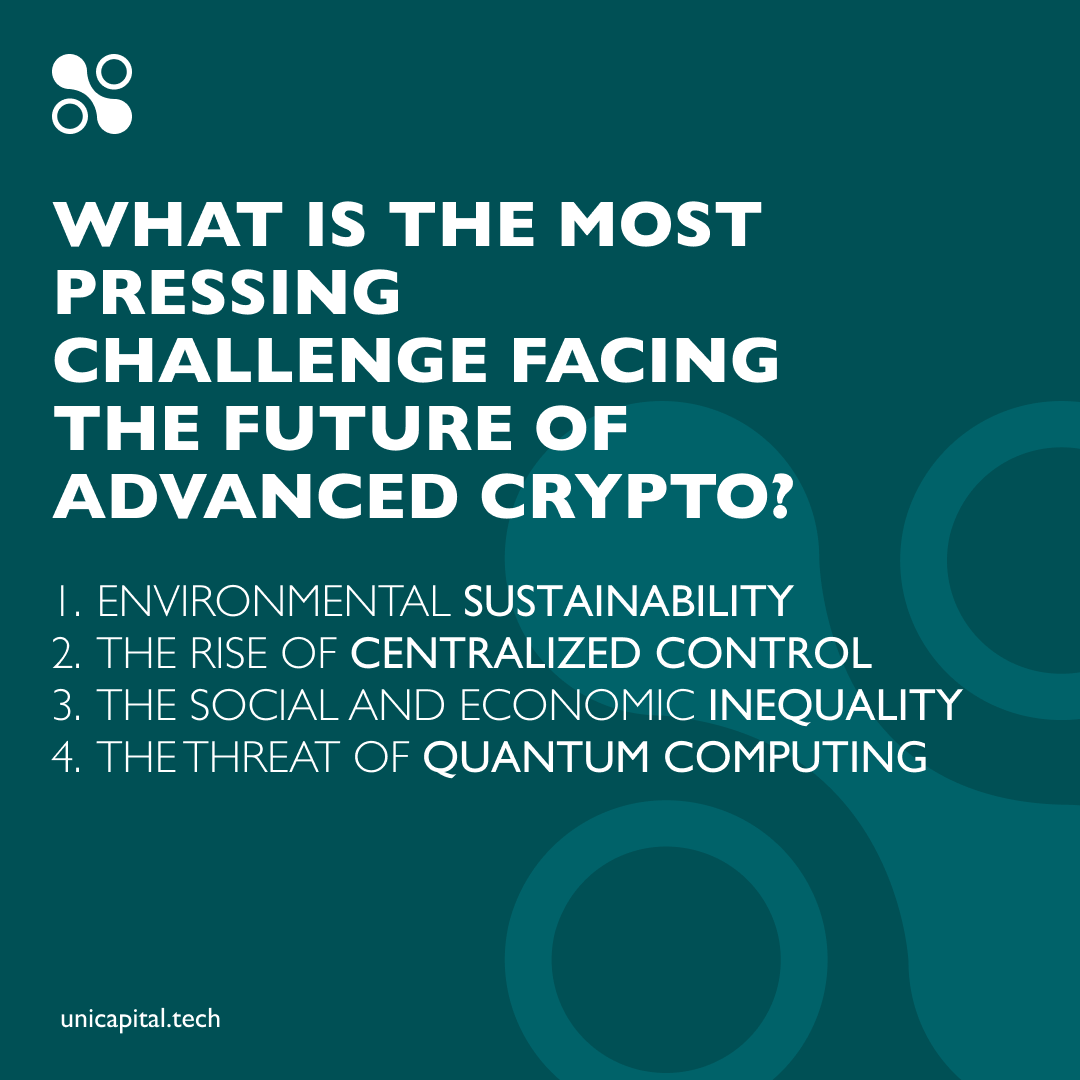 unicapitaltech's tweet photo. 🌟What, in your opinion, is the major hurdle that the future is going to face toward these advanced cryptocurrencies? Kindly share! #Crypto #Blockchain #Challenges #Unicapital https://t.co/j14XXBDhal