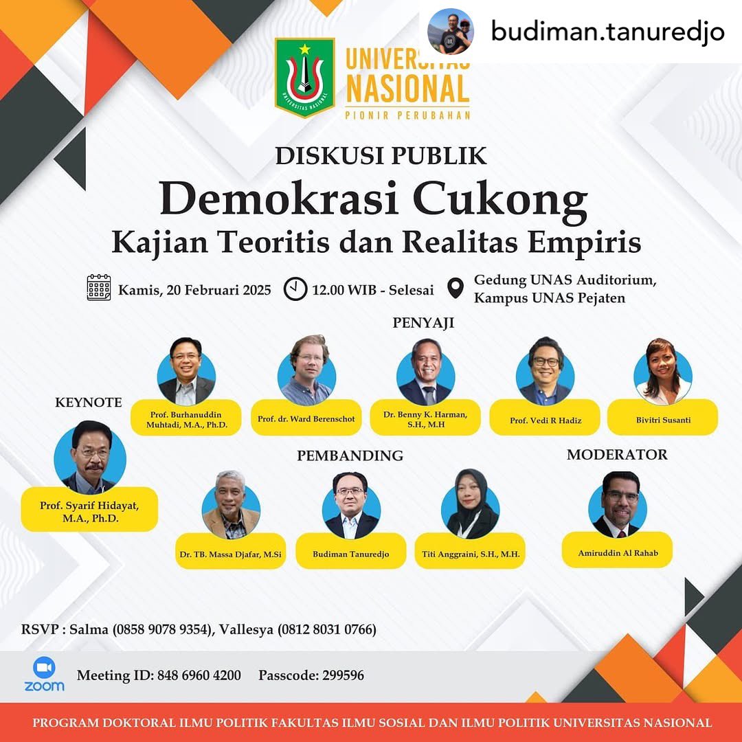 INDIKATOR (@indikatorcoid) on Twitter photo Ikuti diskusi ini secara live di m.vidio.com/live/18396-dis…
cc Prof <a href="/BurhanMuhtadi/">IG @burhanuddinmuhtadi</a> Ikuti diskusi ini secara live di m.vidio.com/live/18396-dis…
cc Prof <a href="/BurhanMuhtadi/">IG @burhanuddinmuhtadi</a>