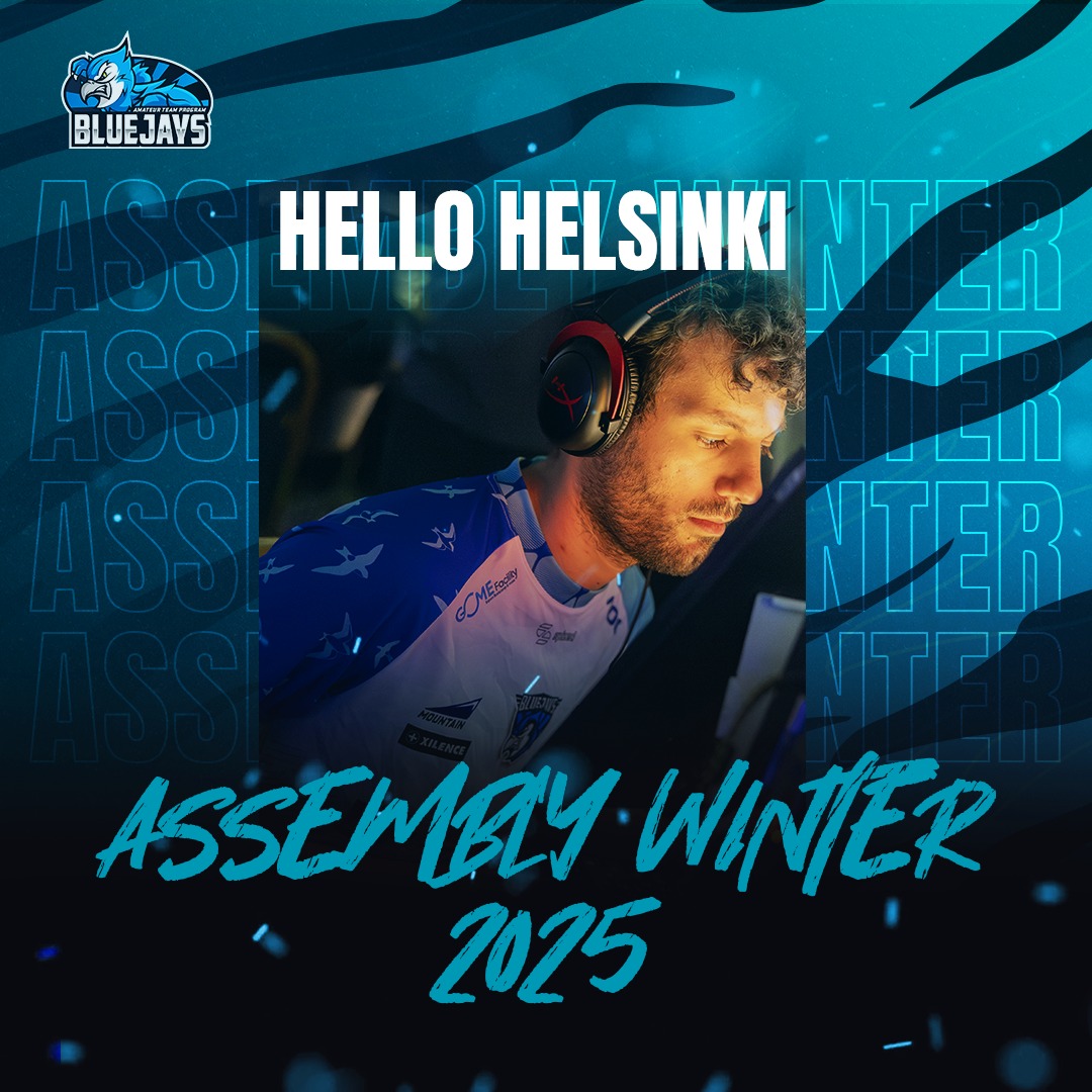 🔥 ASSEMBLY Winter 2025 – We’re Here! 🔥

The BLUEJAYS Sports Amateur Team Program has arrived in Helsinki for an epic weekend at ASSEMBLY Winter 2025! 🇫🇮💙 Our Finnish lineup is ready to represent as we gear up for the CS2 LAN Tournament starting Saturday! 🎯🏆