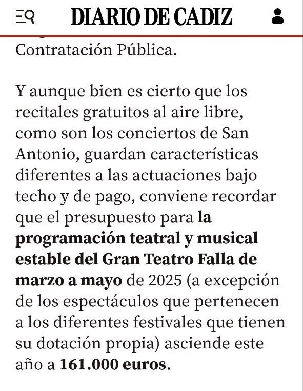 Hablamos de derroche y no de inversión en cultura cuando gastas 422.000€ de dinero público en conciertos de Carnaval y 161.000€ en toda la temporada del teatro principal.

Y de red clientelar cuando pagas 130.000 a Alaska y Mario y 5.900 y 17.000 a los 2 únicos artistas locales