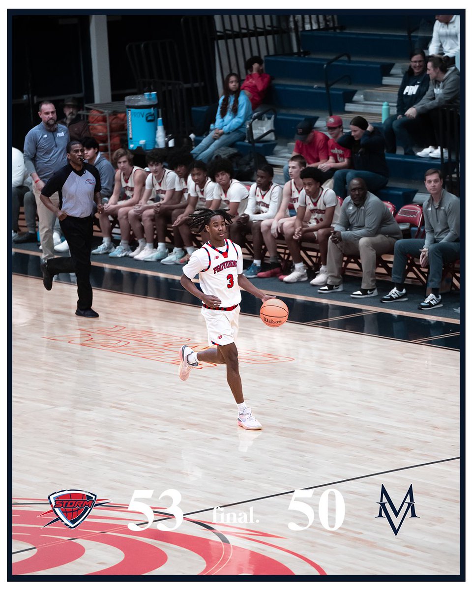 Storm advance to the 3A-1A Private Sweet 16 with a 53-50 win over a tough Mt. Vernon squad.

<a href="/Brice_proctor/">Brice Proctor</a> (‘25) - 15 PTS
<a href="/CalebJPaige2027/">Caleb Paige</a> (‘27) - 14 PTS
<a href="/JaylonSeymour/">Jaylon Seymour</a> (‘25) - 13 PTS

Storm will clash with Greenforest Christian on Saturday.