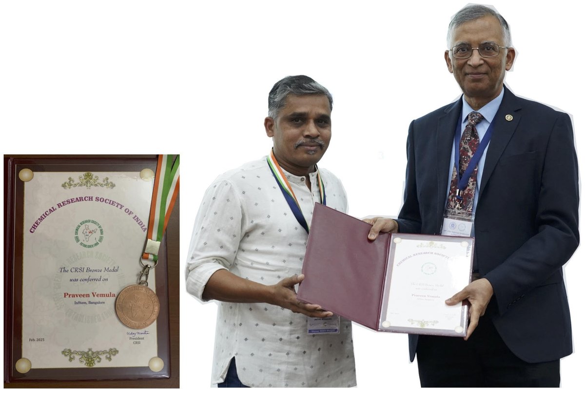 iBRIC-inStem (@dbt_instem) on Twitter photo A moment of pride! π΅οΈ
π§ͺ<a href="/ChemResSocIndia/">Chemical Research Society of India (CRSI)</a> awards <a href="/pkvemula/">Praveen Kumar Vemula</a> the prestigious CRSI-Bronze Medal 2025for developing innovative chemical technologies for solving unmet clinical needs! π₯
<a href="/DBTIndia/">Department of Biotechnology</a>
<a href="/PKVLab_InStem/">Praveen Lab</a> A moment of pride! π΅οΈ
π§ͺ<a href="/ChemResSocIndia/">Chemical Research Society of India (CRSI)</a> awards <a href="/pkvemula/">Praveen Kumar Vemula</a> the prestigious CRSI-Bronze Medal 2025for developing innovative chemical technologies for solving unmet clinical needs! π₯
<a href="/DBTIndia/">Department of Biotechnology</a>
<a href="/PKVLab_InStem/">Praveen Lab</a>