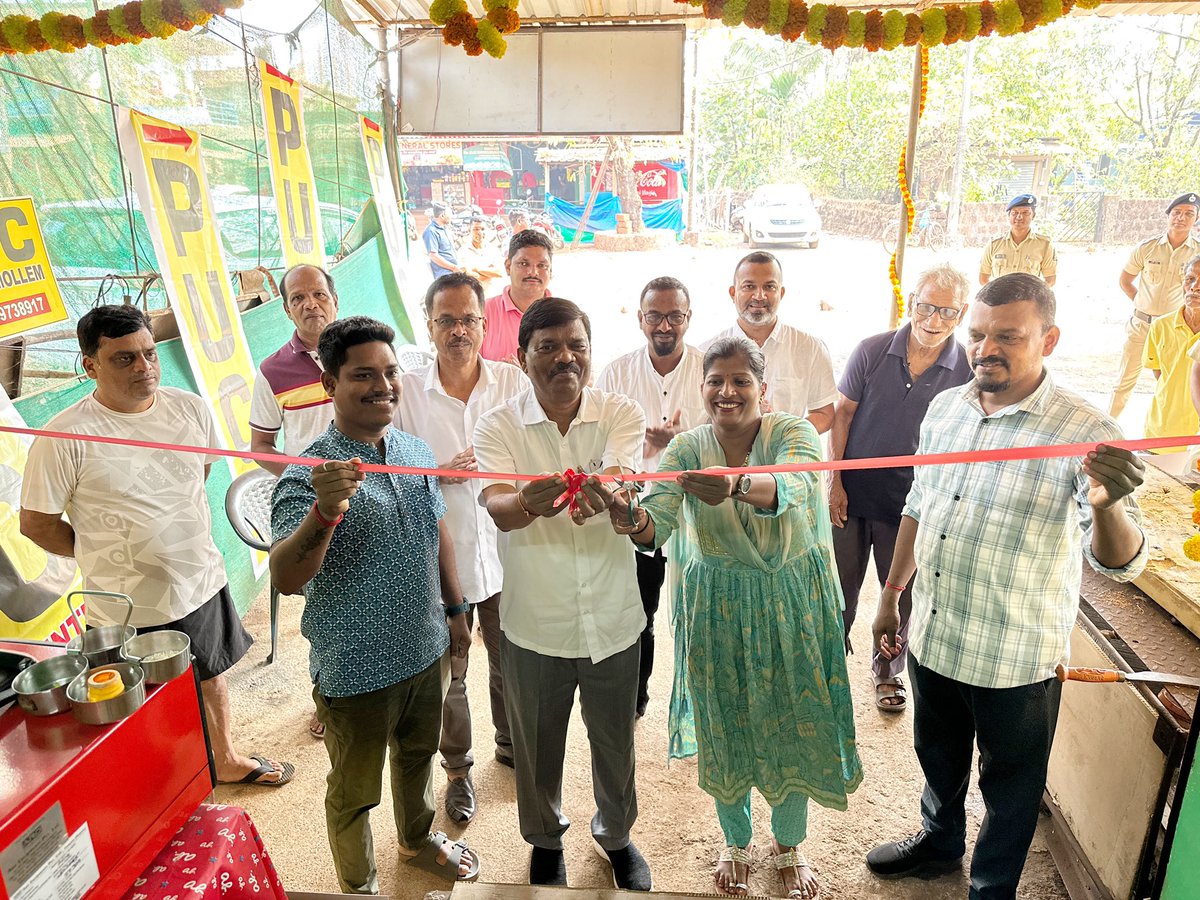Inaugurated the newly opened Gajanan Maharaj PUC Centre at Nandran Mollem! This center will provide a convenient and efficient location for vehicles to obtain their PUC certificates. A step forward in making vehicle compliance easier for everyone.