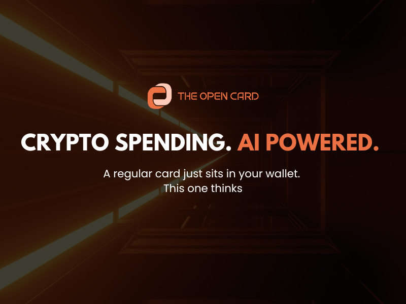TheOpenCard_ai's tweet photo. 1/ 🌐 The Future of Crypto Payments Starts Now

Introducing @TheOpenCard_ai first AI-powered virtual crypto card built for seamless digital payments.

🚀 Our mission: Make crypto payments smarter, faster, and borderless in the Web3 era.

💡 Lower fees, intelligent automation, and full ecosystem rewards.

👉 Stay tuned to see how we’re redefining financial freedom.