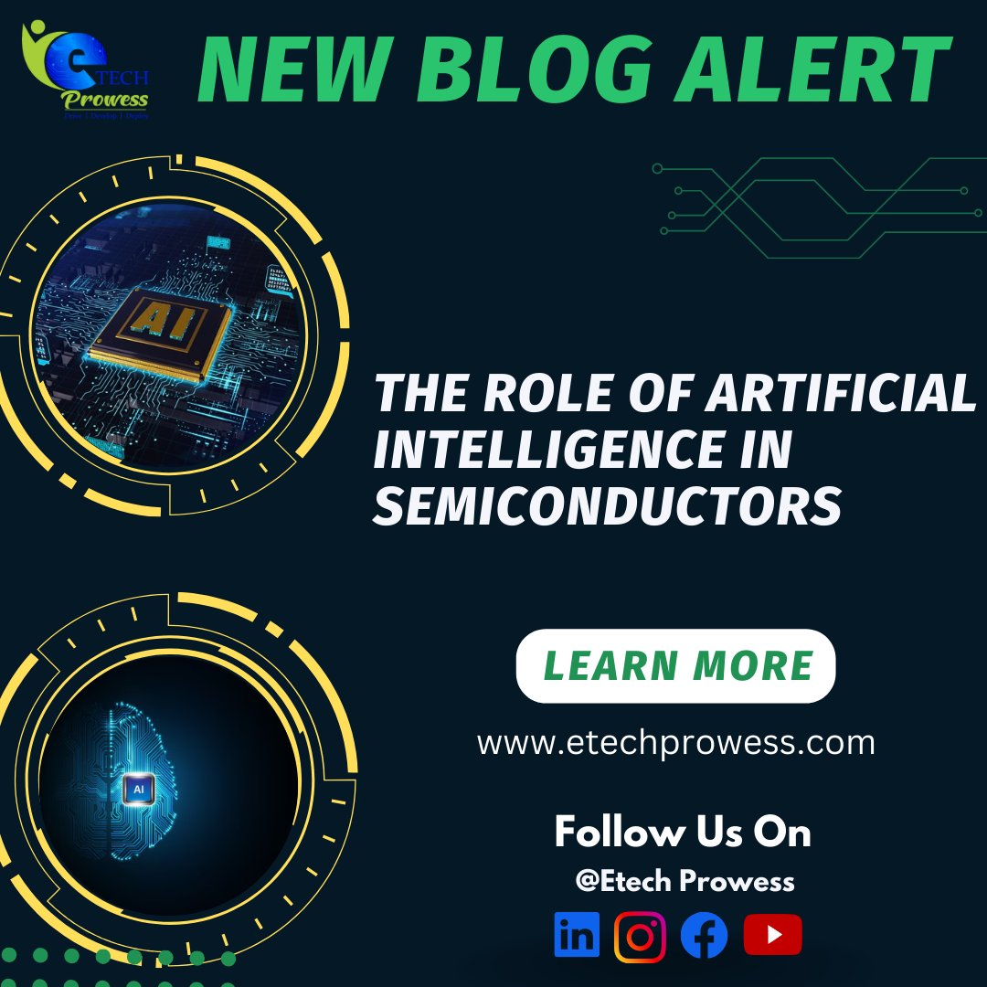 EtechProwess's tweet photo. The semiconductor industry lies at the heart of the digital revolution, forming the foundation for virtually every advanced technology in use today.  Learn more about role of AI in semiconductor Industry

https://t.co/v9tb9HfW7c https://t.co/2QE5p0Ig21
