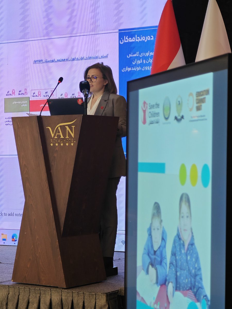 Save the Children International Iraq (@savechildrenirq) on Twitter photo The MYRP, funded by <a href="/EduCannotWait/">Education Cannot Wait</a>, launched the Learning Outcomes Assessment in KRI. Organized by SCI-Iraq and the KRG Ministry of Education, the event featured key stakeholders, highlighting assessment findings to shape a more #inclusive, equitable, and high-quality #education. The MYRP, funded by <a href="/EduCannotWait/">Education Cannot Wait</a>, launched the Learning Outcomes Assessment in KRI. Organized by SCI-Iraq and the KRG Ministry of Education, the event featured key stakeholders, highlighting assessment findings to shape a more #inclusive, equitable, and high-quality #education.