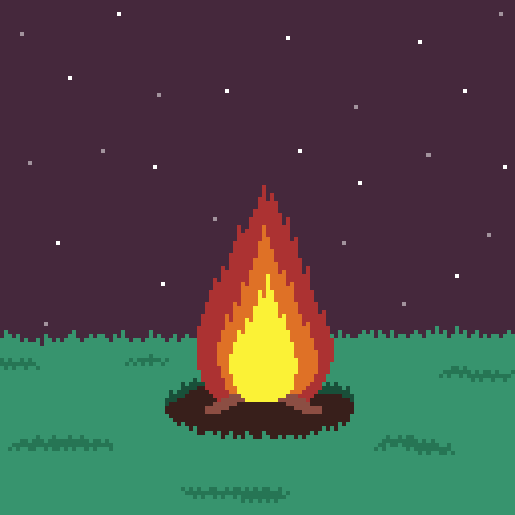 A wonderful night for a #pyre! <a href="/Pixel_Dailies/">Pixel Dailies</a> #pixel_dailies #pixelart