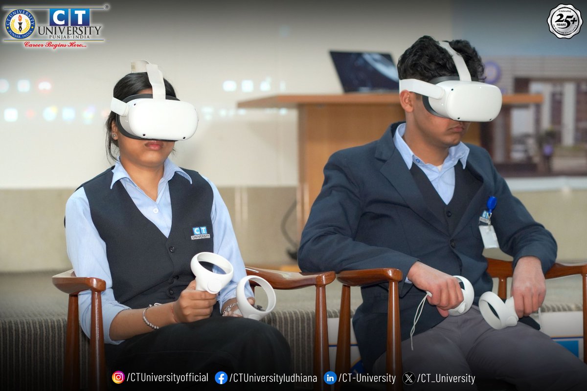 CT_University's tweet image. CT University&apos;s Department of Design and Innovation hosted an insightful session on XR and AI with Inderjit Singh (USA), highlighting their transformative impact on the future of technology.

#CTU #PracticalWork #KnowledgeSharing #LearningMatters #AI #XR #CTUniversity #TeamCT