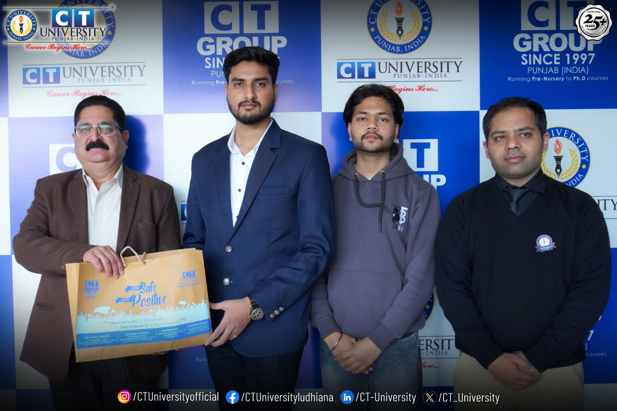 CT_University's tweet image. CT University&apos;s Department of Design and Innovation hosted an insightful session on XR and AI with Inderjit Singh (USA), highlighting their transformative impact on the future of technology.

#CTU #PracticalWork #KnowledgeSharing #LearningMatters #AI #XR #CTUniversity #TeamCT