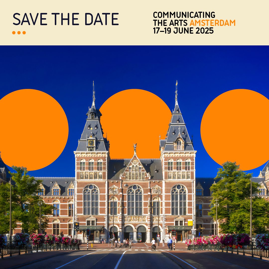 Communicating The Arts (@cta_conference) on Twitter photo Communicating the Arts 2025 is coming to Amsterdam! 🇳🇱✨
Join us at the <a href="/rijksmuseum/">Rijksmuseum</a> from 17–19 June 2025 as we celebrate 25 years of #CommunicatingTheArts with the theme “How to Make an Impact”.
Learn more & get your tickets here: communicatingthearts.com/amsterdam Communicating the Arts 2025 is coming to Amsterdam! 🇳🇱✨
Join us at the <a href="/rijksmuseum/">Rijksmuseum</a> from 17–19 June 2025 as we celebrate 25 years of #CommunicatingTheArts with the theme “How to Make an Impact”.
Learn more & get your tickets here: communicatingthearts.com/amsterdam