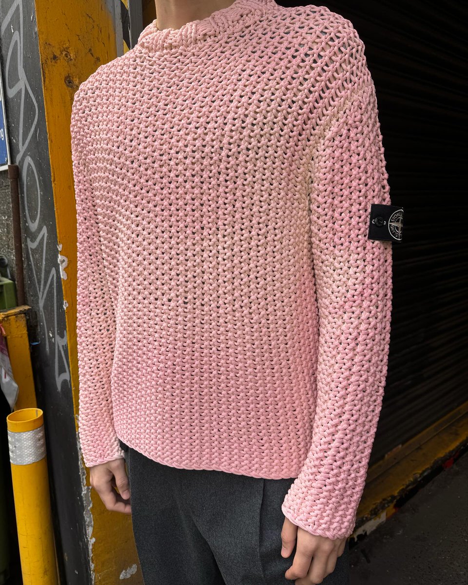 Stone Island UV-Reactive Chain Stitch Knit (2025) 😮‍💨🌸