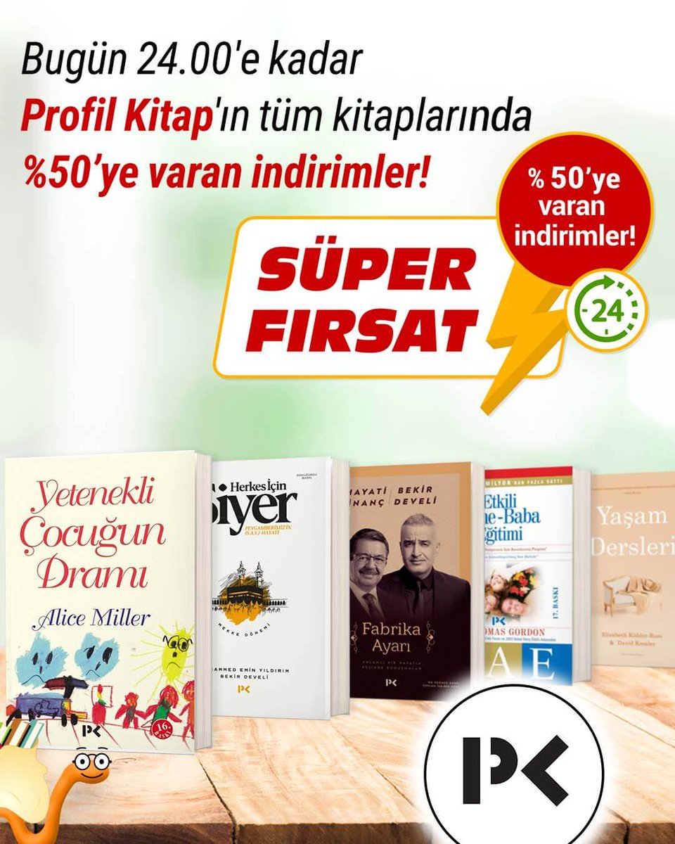 kitapyurducom's tweet image. 📚 Fırsatı Kaçırmayın🙌
Bugün ⏰ 24.00&apos;e kadar Profil Kitap&apos;ın tüm kitaplarında %50&apos;ye varan indirimler Kitapkurtlarını bekliyor💥
bit.ly/3WYkOeH
#KitapYurdu #ProfilKitap #KitapKurtları