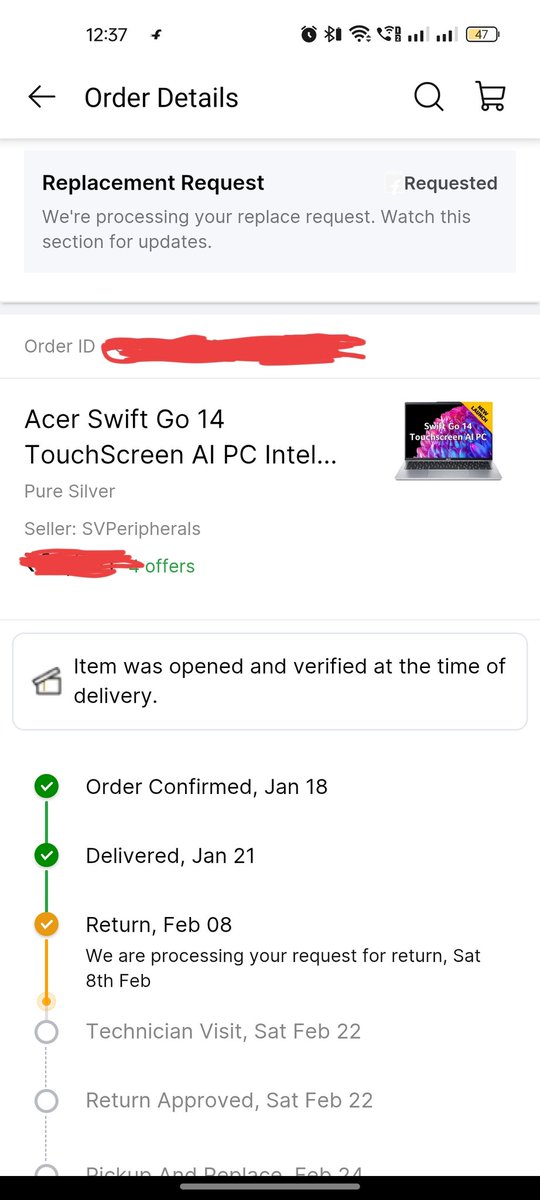 rabbi_go's tweet photo. @Flipkart @flipkartsupport #Flipkart @FlipkartStories #flipkart @Flipkartminutes @Flipkart @Acer

Dear Flipkart Support,
It's been a month for technician to visit to me and he visited yesterday and has updated the report and now u r saying it's not updated &amp; wait for 25 February https://t.co/h3DbASMHFF