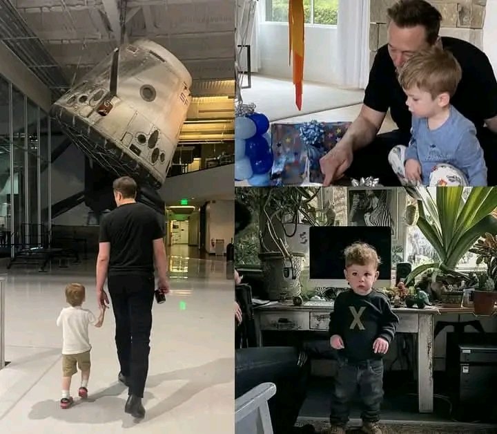 Elon Musk, Maye Musk and Lil X ♥️