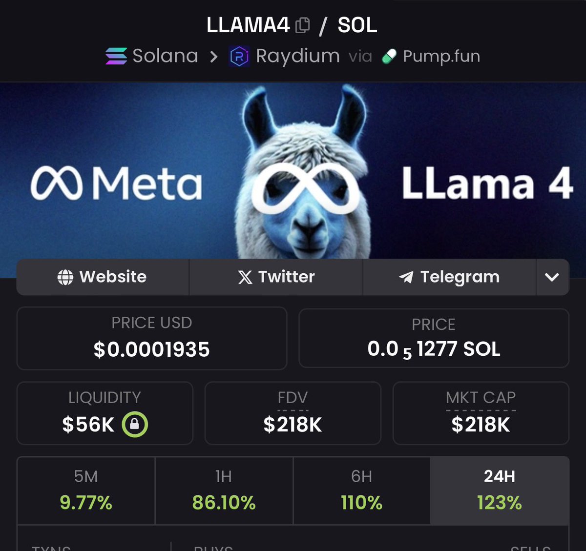 AccExplorer's tweet image. About 3X up 
#llama4