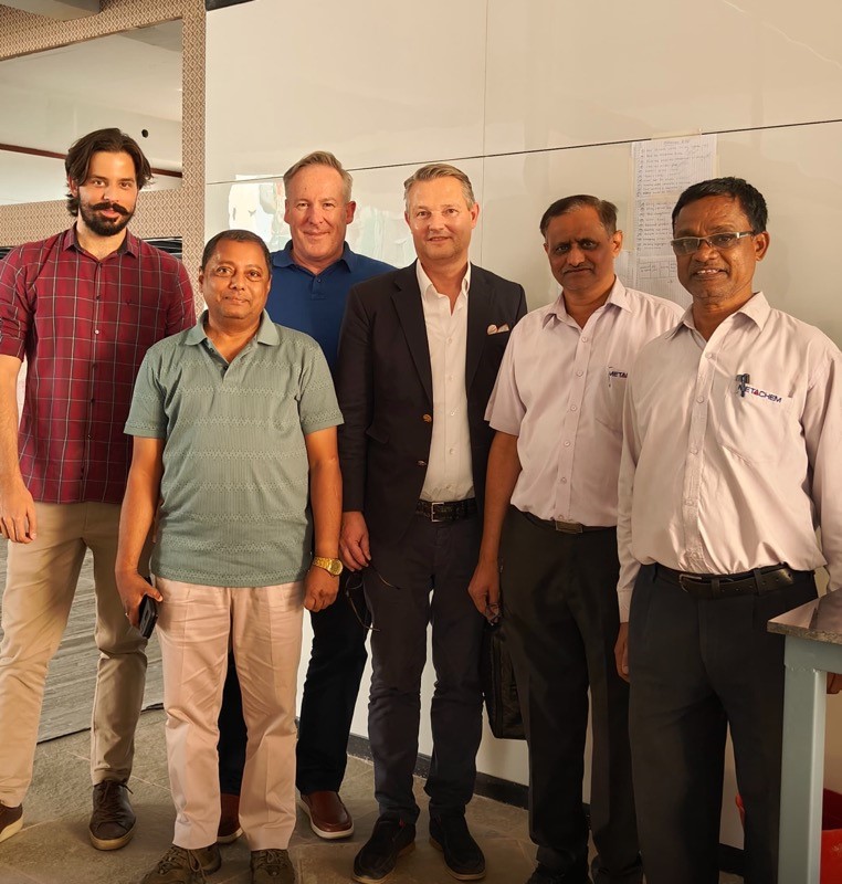 EvionGroup's tweet image. This week, Managing Director, David Round, had the pleasure of overseeing testing of our new #expandablegraphite product at our Panthera Graphite JV Facility alongside our key offtake partner, Dominik Georg Luh from Germany.

#ExpandableGraphite #Partnerships #PantheraGraphite