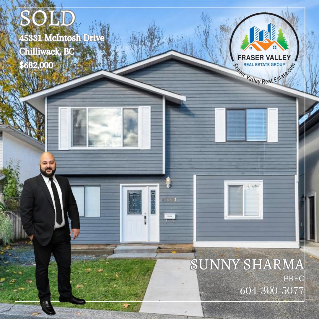 Sunny Sharma Realtor (@realtor_sharma) on Twitter photo SOLD! ๐ 45331 McIntosh Dr, Chilliwack, BC
๐ก 4 Bed | 2 Bath | 1,648 sq. ft.
โ
In-law suite & separate entrance
Need help buying/selling? DM us!
๐ 604-722-1093 | ๐ง info@fraservalleyrealestate.com
#ChilliwackHomes #RealEstate #FraserValley #HouseHunting #bc #realtor SOLD! ๐ 45331 McIntosh Dr, Chilliwack, BC
๐ก 4 Bed | 2 Bath | 1,648 sq. ft.
โ
In-law suite & separate entrance
Need help buying/selling? DM us!
๐ 604-722-1093 | ๐ง info@fraservalleyrealestate.com
#ChilliwackHomes #RealEstate #FraserValley #HouseHunting #bc #realtor