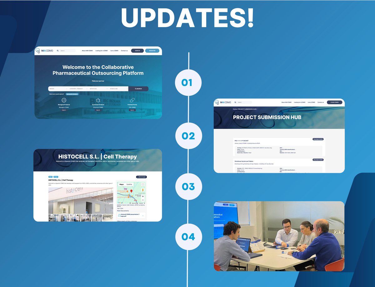 maicdmo's tweet photo. 🚀 Platform Updates Are Live! 🔬
New features for the #Pharma &amp; #Biotech industries:
✨ Fresh UX/UI: Smoother experience.
🛠️ Project Hub: Submit projects &amp; connect.
👀 Visibility Options: Full or Restricted mode.
🤝 Team Access: Add colleagues.
🔗https://t.co/38YLXi5emT https://t.co/WzB1VZ6vTF