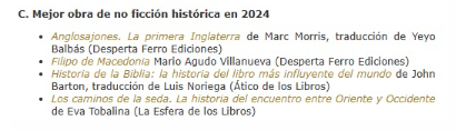 Me he llevado una grata sorpresa al ver qué Filipo de Macedonia ha sido elegido entre los cuatro finalistas de los premios Hislibris de 2024 ¡Muchas gracias a los/las que habéis votado por él! 

hislibris.com/finalistas-de-…