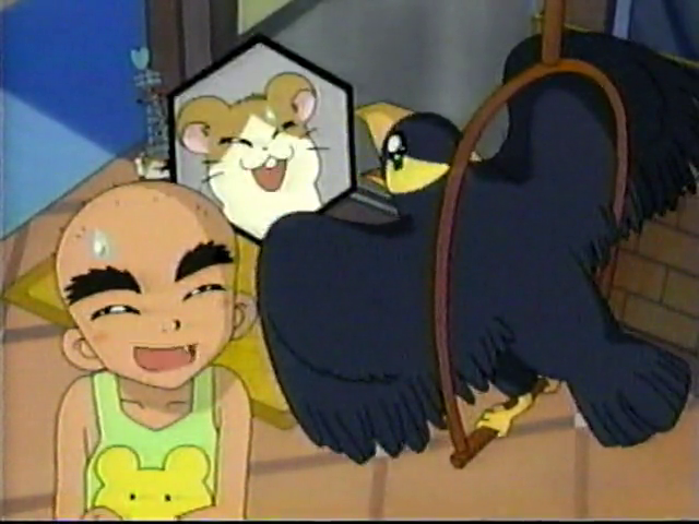 メザシ太郎 Howdy's Owner, Goldie Houston (浪花 都/Miyako Naniwa), and her son