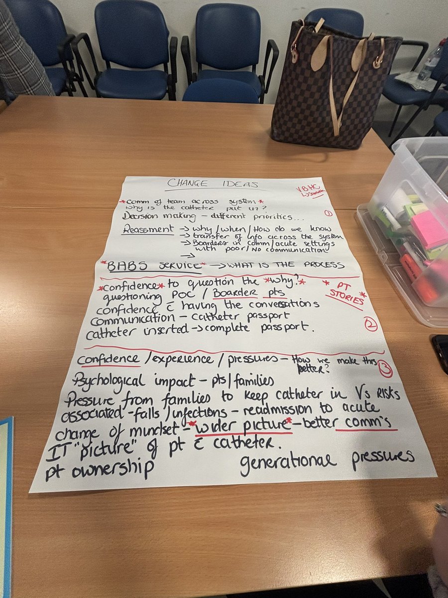 Catheter sim 
Transformative simulation 
Understanding the patient journey across the whole system 
Teams from acute district nursing community and specialist rehab working alongside quality improvement and simulation tools to understand what works and how we can make it better