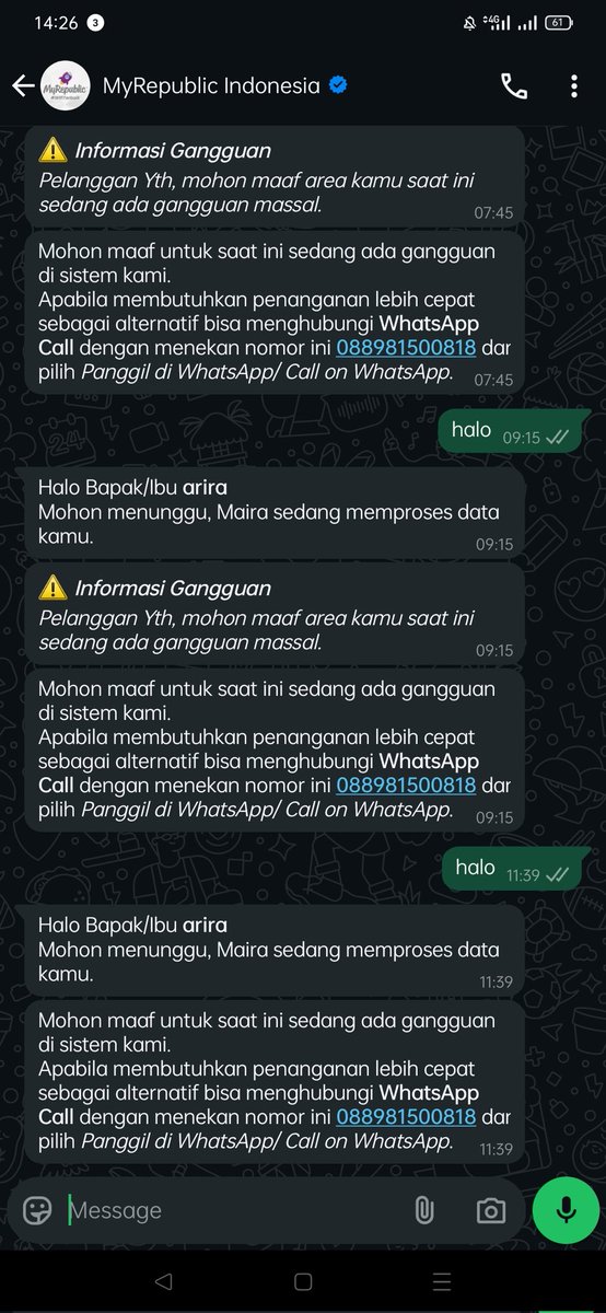 plasenta__'s tweet photo. oiiii @ID_MyRepublic ini inet gua dah mati 4 harii cuyy,hubungin WA udah,Email gadibales, IG cak cek cak cek doang gaada kejelasan semuanya. Udah 4 hari gaada inet,artinya gua ada pengeluaran tambahkan beli kuota buat keluarga, buat kerja. Please professional lah @ID_MyRepublic ! https://t.co/JlSQHQQJn7