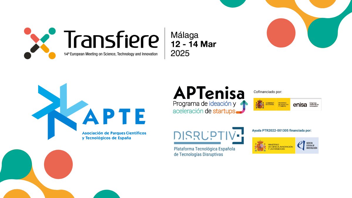 APTE (@apte_es) on Twitter photo ⏰ ¡Ya queda menos!
Del 12 al 14 de marzo participaremos junto a nuestros parques miembros en <a href="/ForoTransfiere/">Foro Transfiere</a> en @fycma, para conectar con el ecosistema I+D+i español junto a #PTEDisruptive y #APTenisa.
👉apte.org/14-foro-transf…
#LosParquesAportan #Transfiere2025 ⏰ ¡Ya queda menos!
Del 12 al 14 de marzo participaremos junto a nuestros parques miembros en <a href="/ForoTransfiere/">Foro Transfiere</a> en @fycma, para conectar con el ecosistema I+D+i español junto a #PTEDisruptive y #APTenisa.
👉apte.org/14-foro-transf…
#LosParquesAportan #Transfiere2025