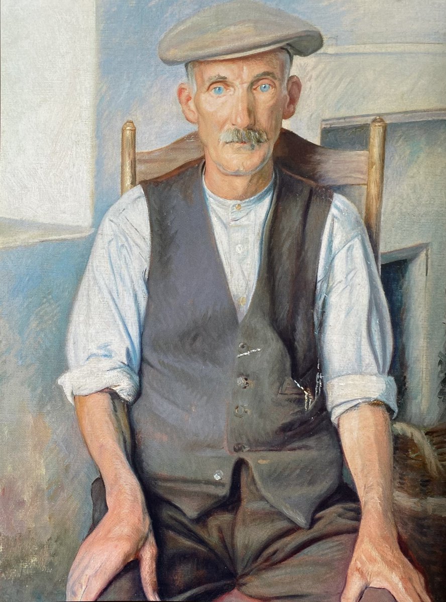 The Old Gardener by William Rothenstein (1872-1945). Bradford Museum Galleries and Heritage. <a href="/OwdAlbert/">Albert</a> <a href="/Cycling_Gardenr/">TheCyclingGardener</a> <a href="/IMcMillan/">Ian McMillan</a>