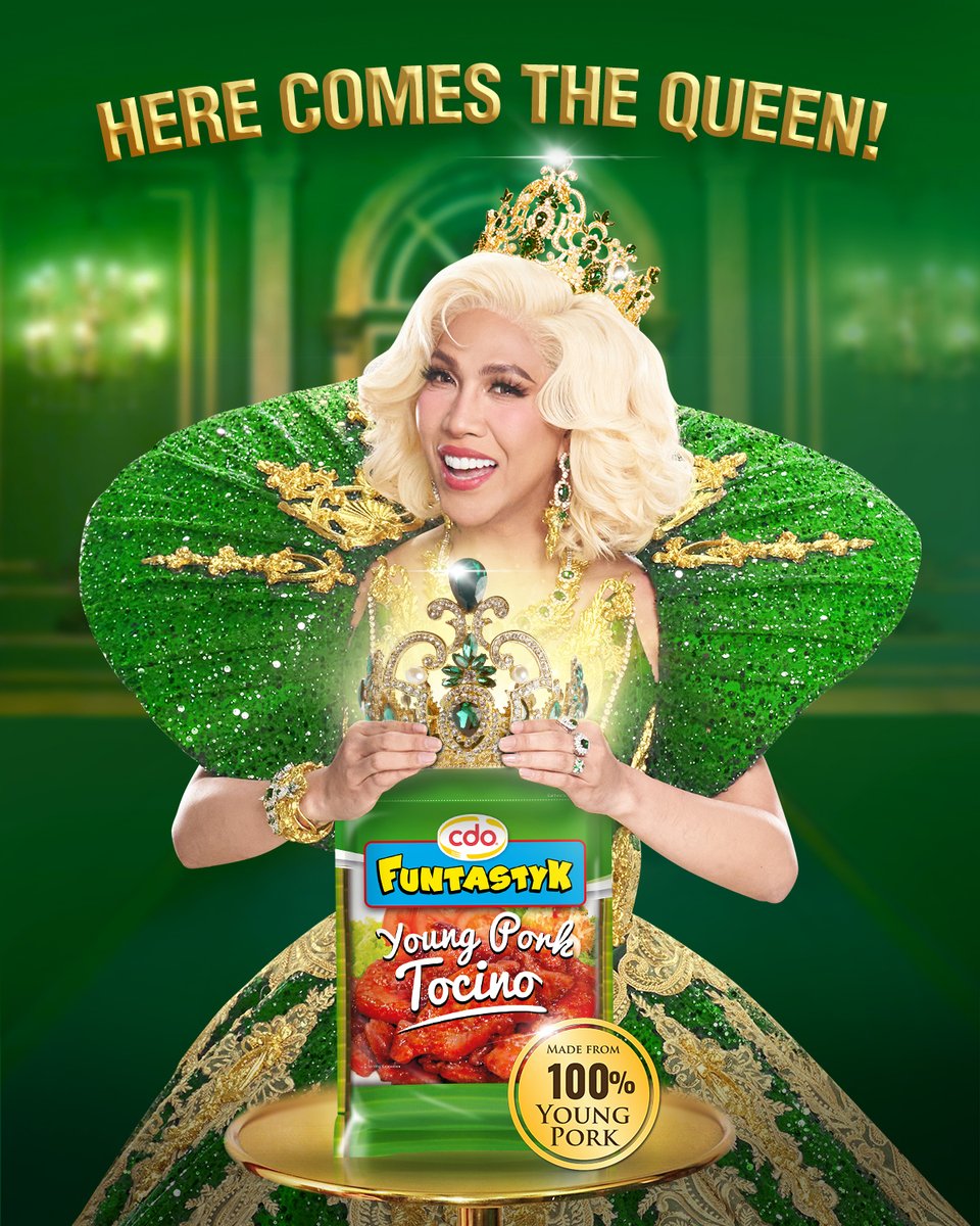 CDO Foodsphere (@cdo_foodsphere) on Twitter photo Ito na ang pinakahihintay na pagbabalik! The Unkabogable Queen <a href="/vicegandako/">jose marie viceral</a> for CDO Funtastyk Young Pork Tocino! Dasurv ang #1 korona!!!๐
#Funtastyk #FuntastykTocino #FuntastykViceGanda Ito na ang pinakahihintay na pagbabalik! The Unkabogable Queen <a href="/vicegandako/">jose marie viceral</a> for CDO Funtastyk Young Pork Tocino! Dasurv ang #1 korona!!!๐
#Funtastyk #FuntastykTocino #FuntastykViceGanda