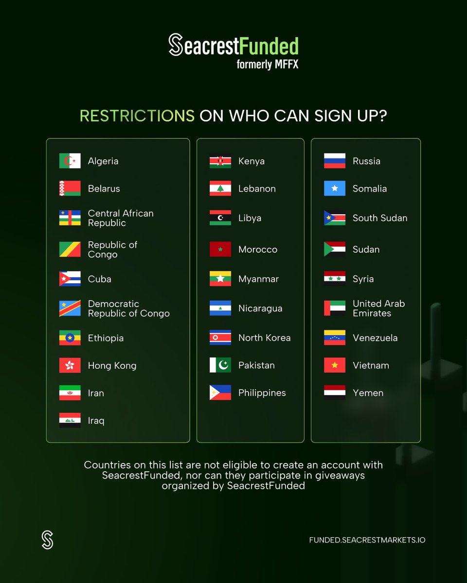 Bumojja_Benjie's tweet image. 🎁🎁3x 5K giveaway 🎁🎁
Participants must follow @MattLeech @seacrestfunded_ @MyFundedFutures &amp;amp; @Bumojja_Benjie 

Like &amp;amp; retweet, tag 3traders✅

Ends in 4days👀

#seacrestfunded