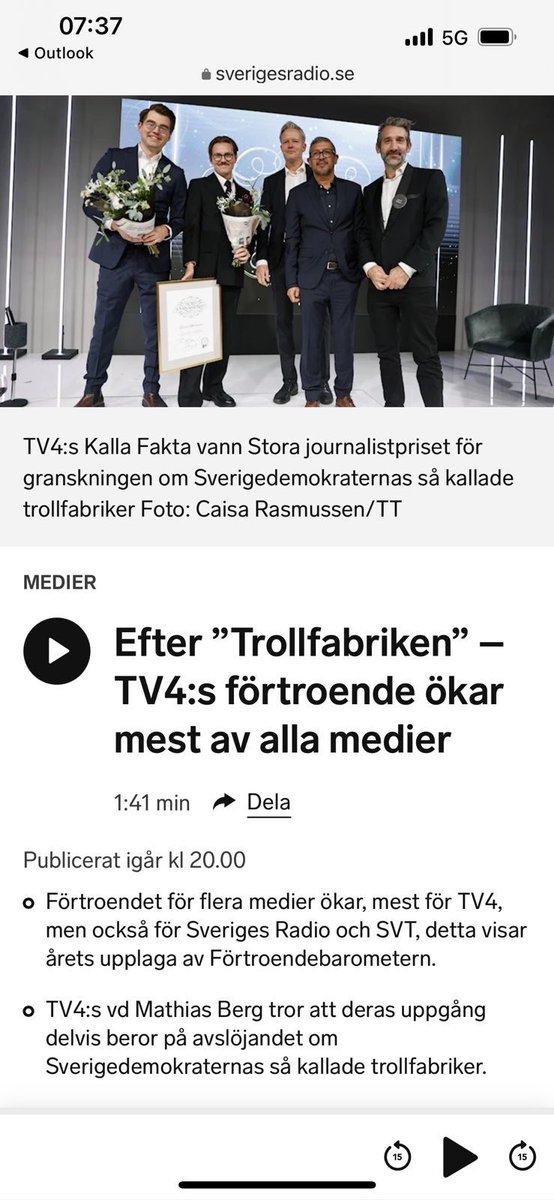 Kul när vår granskande journalistik vinner förtroende och får ett så positivt bemötande.

Tack!