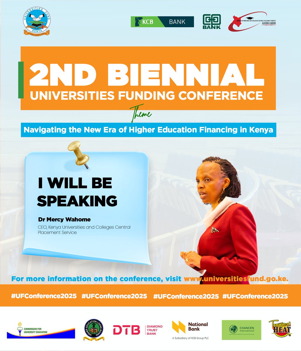 Universities Fund (@ufkenya) on Twitter photo Meet our speakers for the #UFConference2025.
Follow the conversation. Don’t miss out! <a href="/KUCCPS_Official/">The Placement Service</a> @KCBGroup <a href="/DTBKenya/">DTB Kenya</a> <a href="/TropicalHeatGrp/">Tropical Heat Group</a> @HElBpage <a href="/Coopbankenya/">Co-op Bank Kenya</a> <a href="/CUE_Kenya/">CUE</a> Meet our speakers for the #UFConference2025.
Follow the conversation. Don’t miss out! <a href="/KUCCPS_Official/">The Placement Service</a> @KCBGroup <a href="/DTBKenya/">DTB Kenya</a> <a href="/TropicalHeatGrp/">Tropical Heat Group</a> @HElBpage <a href="/Coopbankenya/">Co-op Bank Kenya</a> <a href="/CUE_Kenya/">CUE</a>