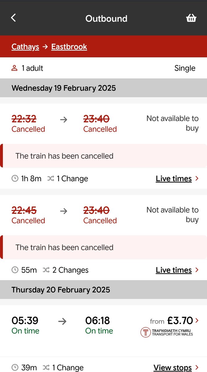 Dave Leggett (@79leggs) on Twitter photo Frustrated again but <a href="/tfwrail/">Trafnidiaeth Cymru Trenau Transport for Wales Rail</a> cancellations. Plan to travel by rail and then ... Frustrated again but <a href="/tfwrail/">Trafnidiaeth Cymru Trenau Transport for Wales Rail</a> cancellations. Plan to travel by rail and then ...