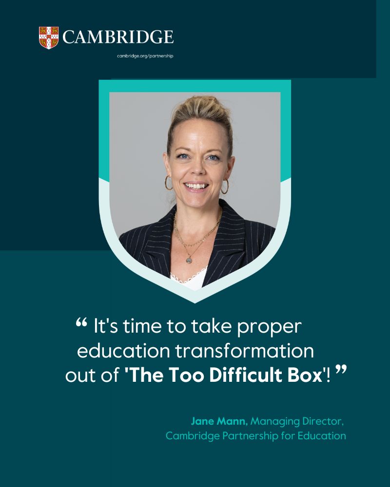 It's time to take proper education transformation out of 'The Too Difficult Box'!

Education transformation is complex, but with collaboration, innovation, and evidence-based solutions, meaningful progress is within reach. Thoughtful leadership and informed decision-making can