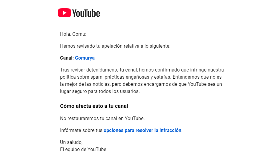 Me he quedado sin canal chavales entonces los pagos que supuestamente dais mañana, ¿Qué pasa con eso Youtube? Porque eso sí es fraude si os quedáis con ello