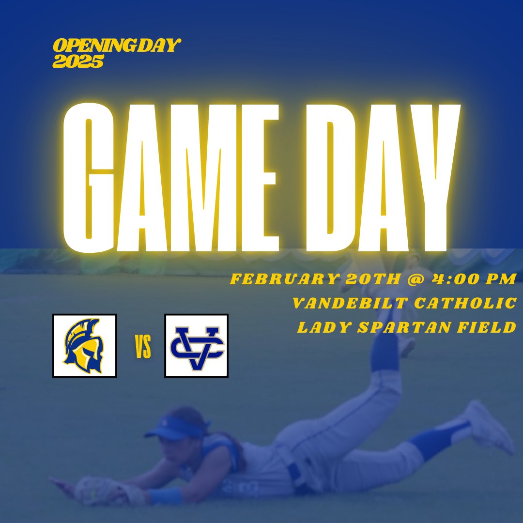 🚨🚨 HOME OPENER ALERT🚨🚨

Today at 4:00, your Lady Spartans take the field for their first game of the 2025 season against the Vandebilt Catholic Terriers. 

Bundle up and come out to Lady Spartan Field 💛💙

🎟️: apsb.schoolcashonline.com/Fee/Details/51…