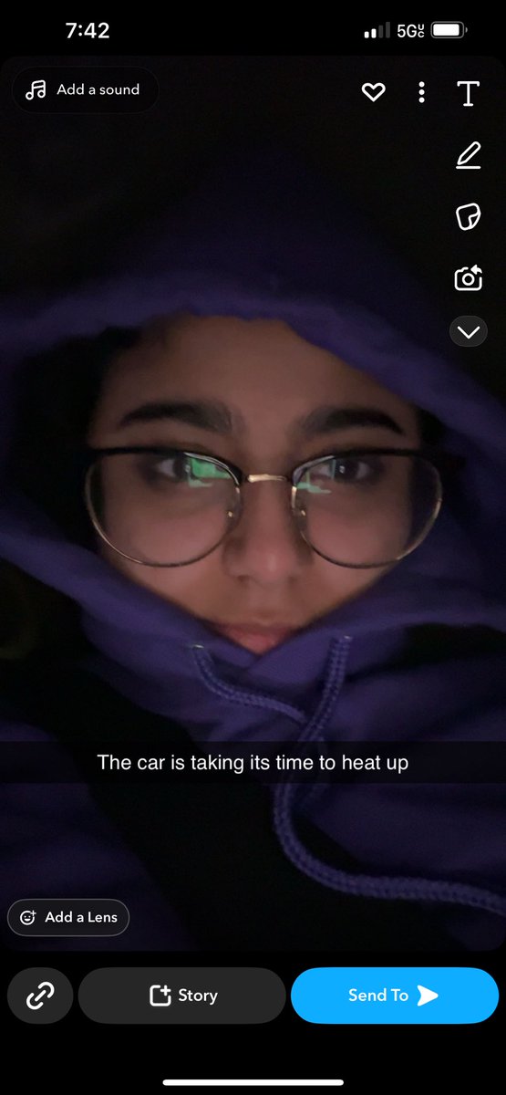 I wasn’t “ lost in thought “ I WAS FREEZING