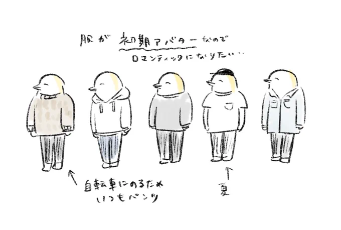今話題の「ロマンティックおばさん」に憧れるこちらは無課金初期アバターおばさん… 