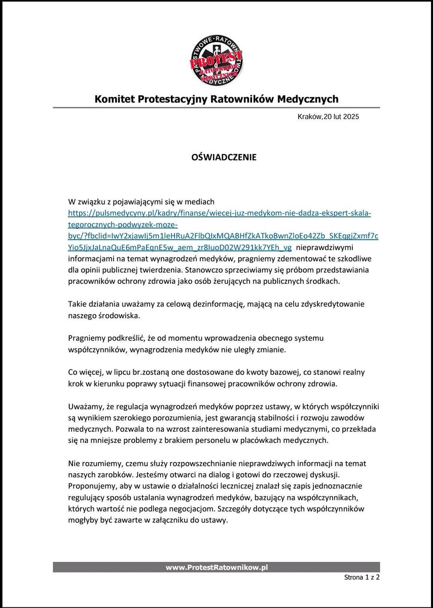 KProtestRM's tweet photo. W odpowiedzi na :https://t.co/Psg9Va7sU6
@Puls_Medycyny @MZ_GOV_PL https://t.co/BSDAGwN36l