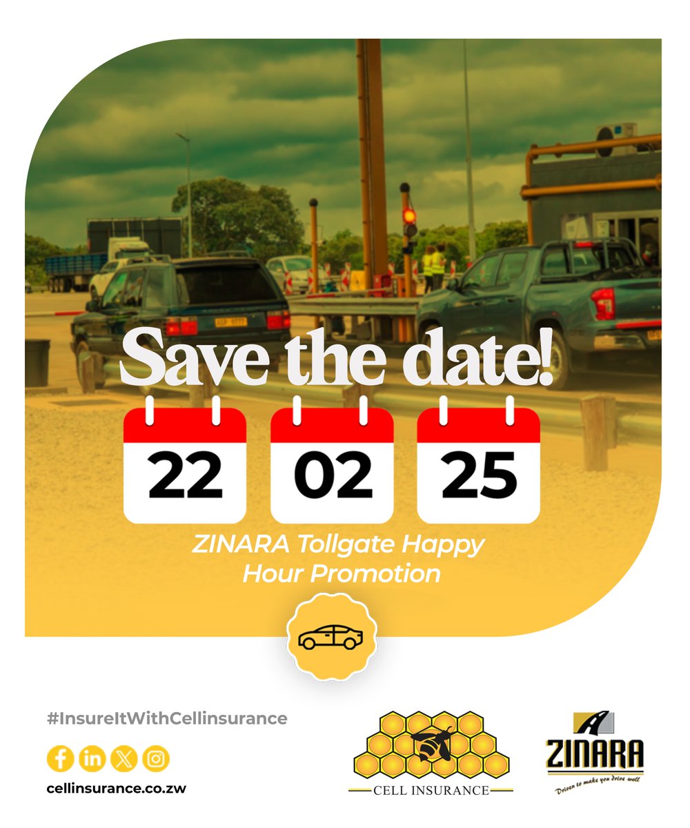 CellInsurance1's tweet image. We're at it again this Saturday! Join us for another HAPPY HOUR PROMOTION!

Remember to renew to ZINARA license with us and stand a chance to win one of the 50 travel kits. Promotion ends on 28 February
#CellInsurance #ZINARA #HappyHour