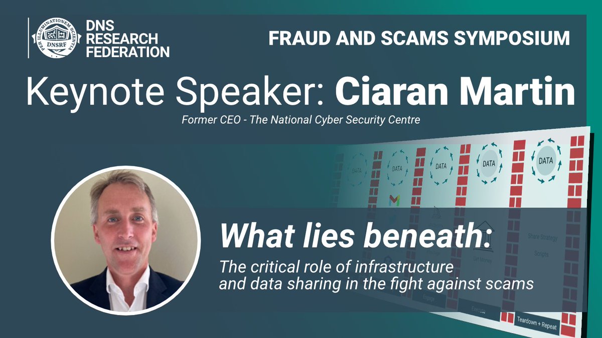 dns_rf's tweet photo. REGISTER FOR THIS EVENT - #KeynoteSpeaker just announced📢 
💡 Event: Fraud and Scams Symposium
📅 When: Thurs, 27 March at 9.45
🏢 Where: Queen Elizabeth II Center, London

Pleased to announce our Keynote Speaker, Ciaran Martin 

Register: https://t.co/OUJLCx6X5I

#fraud  #scams https://t.co/2L2aszRQAz