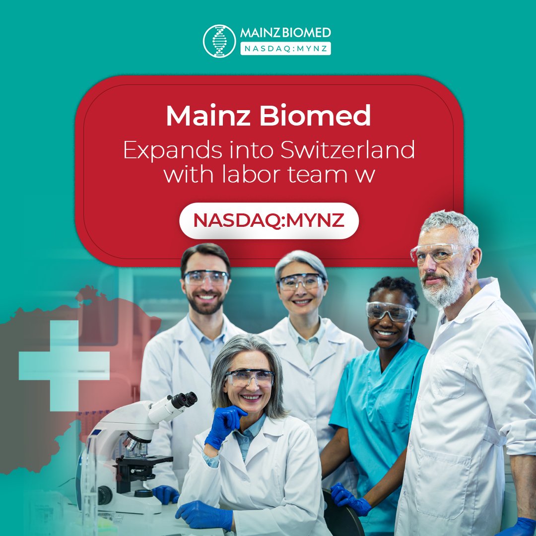 Saving lives through early detection! 🇨🇭
Mainz Biomed partners with Labor Team W AG to introduce ColoAlert®—a non-invasive, DNA-based colorectal cancer screening test— in Switzerland.

Early detection saves lives. 

Easier screening = More lives saved.

Learn more :