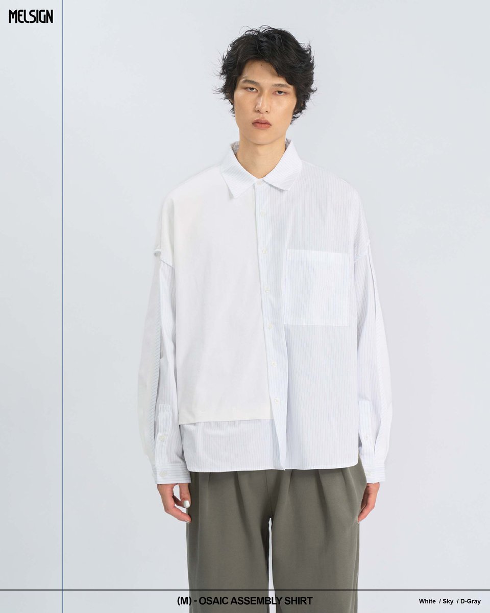 1Shinkirou's tweet photo. MELSIGN
_
Mosaic Assembly Shirt
_
Color : WHITE
_
Size : M.  L.  XL. 
_
Price : ¥ 16,940 (included tax)

#MELSIGN 

https://t.co/2bdBD480jt https://t.co/4BqgjDMlLK